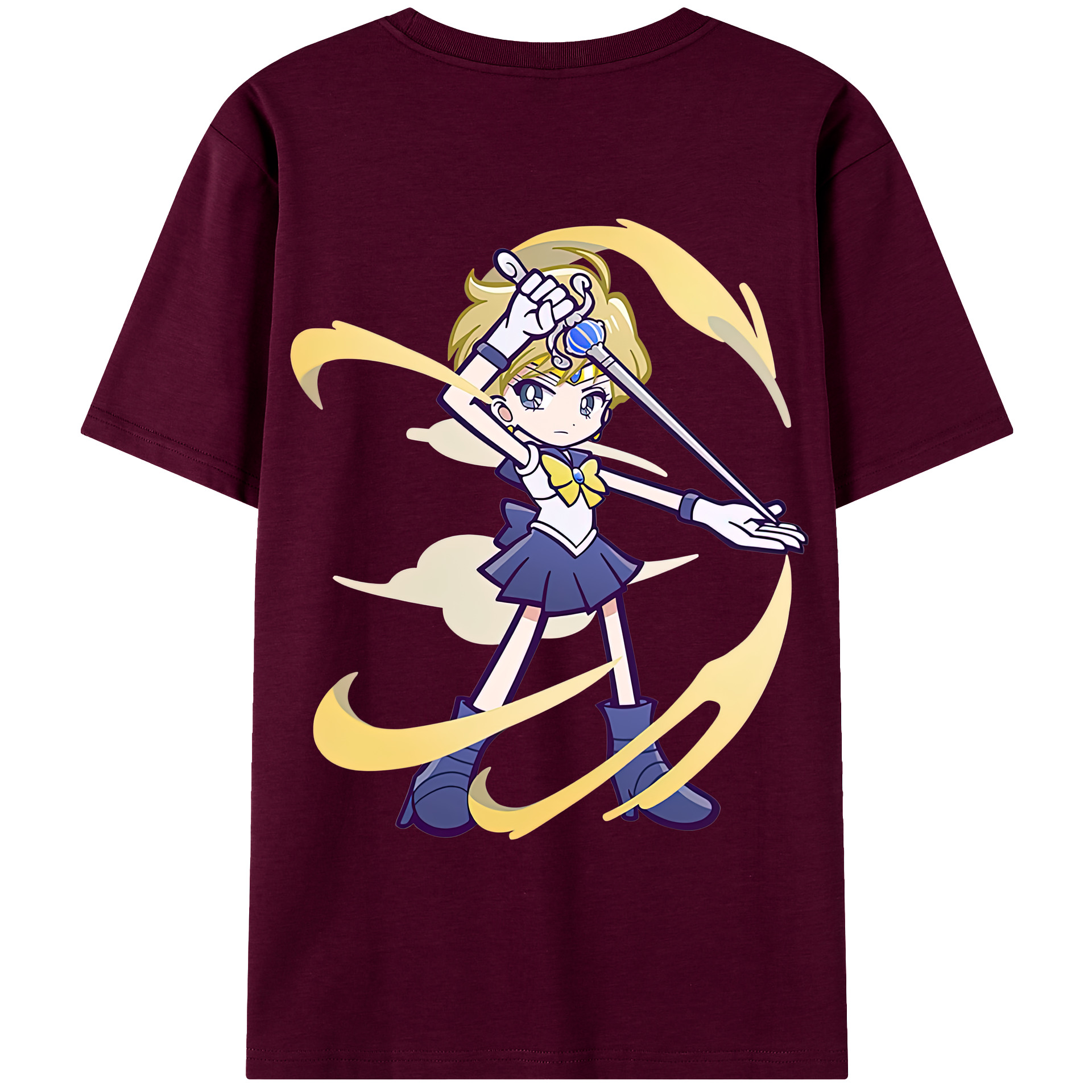 （画像用） 美少女戦士セーラームーン 天王はるか Sailor Moon Tenoh Haruka レディース半袖Tシャツ(バックプリント)